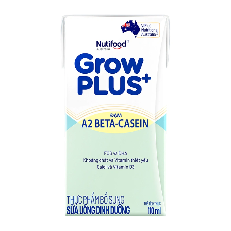 Thùng 24 hộp sữa bột pha sẵn GrowPLUS+ A2 BETA - CASEIN 1+ 110ml (từ 1 tuổi) 14