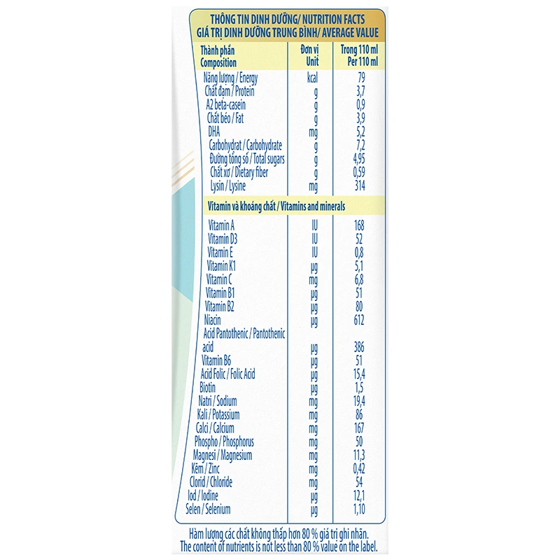 Thùng 24 hộp sữa bột pha sẵn GrowPLUS+ A2 BETA - CASEIN 1+ 110ml (từ 1 tuổi) 17