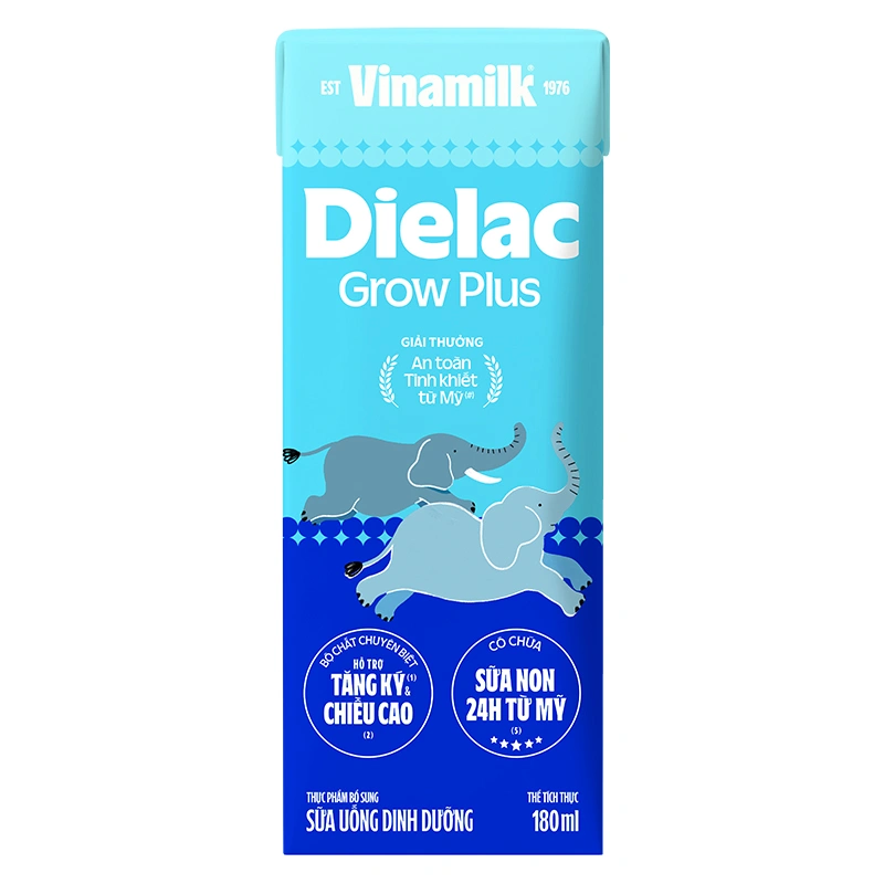 Thùng 48 hộp sữa non pha sẵn Dielac Grow Plus 180 ml (từ 1 tuổi) - Giao bao bì ngẫu nhiên 18