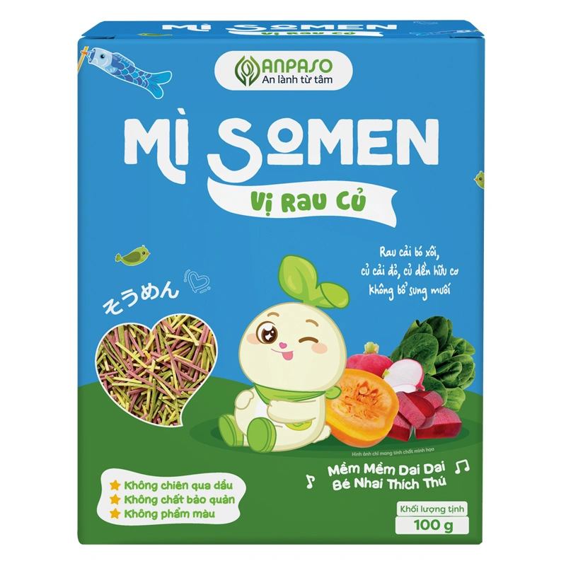 Mì somen rau củ Anpaso 100g (từ 6 tháng) - Giao bao bì ngẫu nhiên 4
