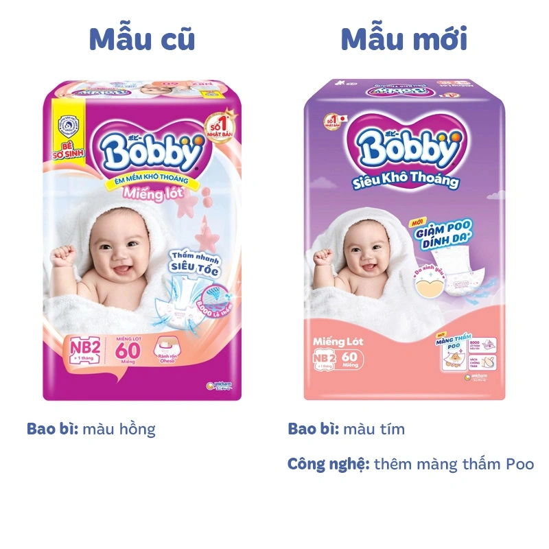 Miếng lót Bobby size NB1 108 + 6 miếng (Dưới 1 tháng) - Giao bao bì ngẫu nhiên 15