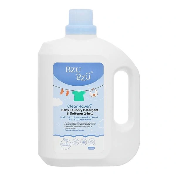 Can nước giặt xả 2 trong 1 BZU BZU Cleanhaven