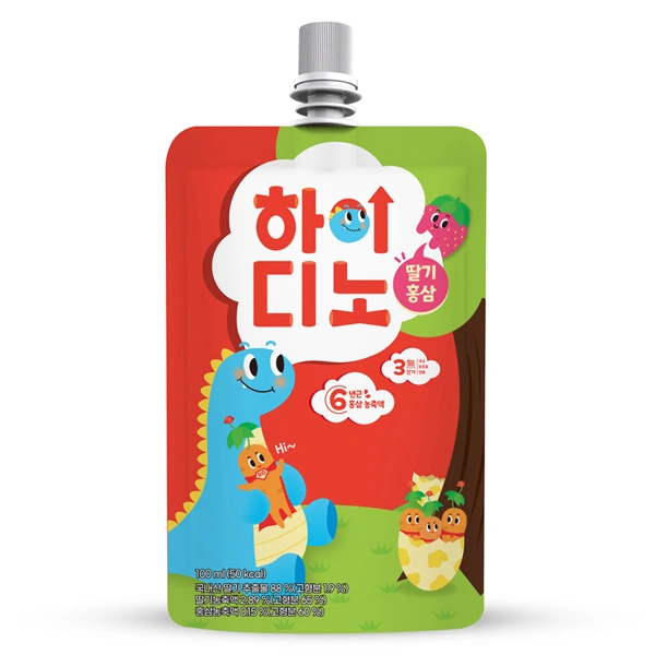 Nước trái cây hồng sâm Aram Farm Hi Dino (từ 1 tuổi)