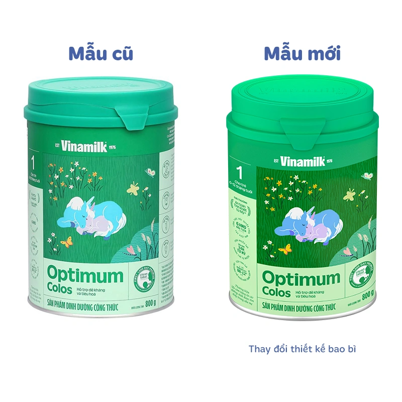 Sữa bột Optimum Colos số 1 800g (0 - 12 tháng) - Giao bao bì ngẫu nhiên 2