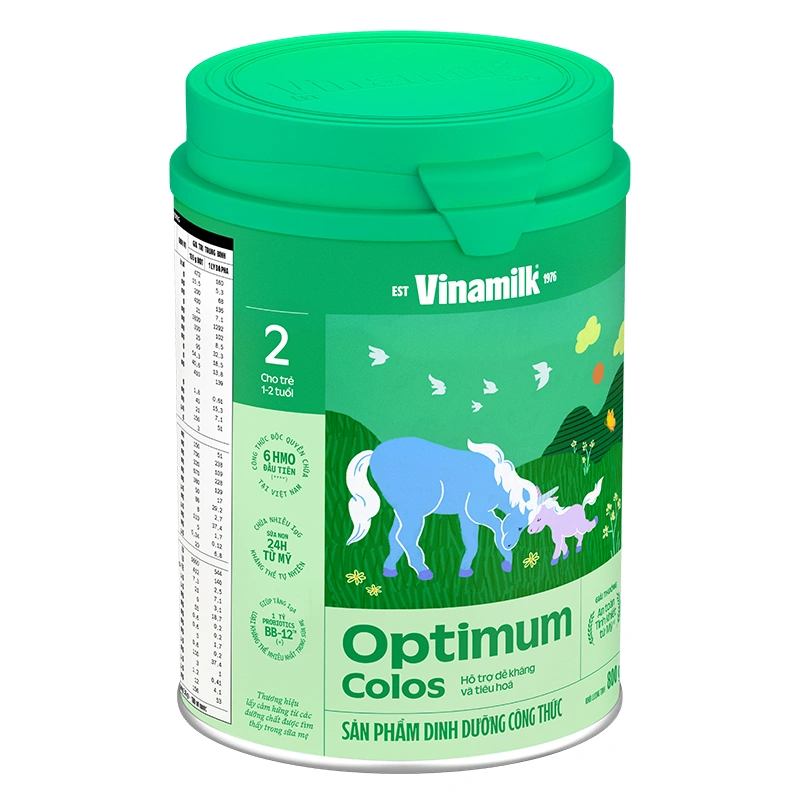 Sữa bột Optimum Colos số 2 hương vani 800g (1 - 2 tuổi) - Giao bao bì ngẫu nhiên 5