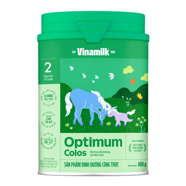 Sữa bột Optimum Colos số 2 hương vani 800g (1 - 2 tuổi) - Giao bao bì ngẫu nhiên 1