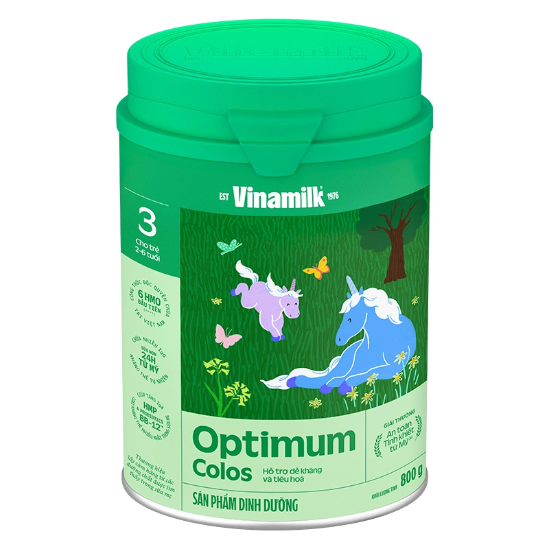 Sữa bột Optimum Colos số 3 hương vani 800g (2 - 6 tuổi) - Giao bao bì ngẫu nhiên 3