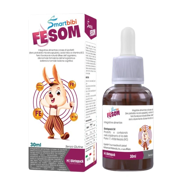 Smartbibi FESOM bổ sung sắt, hỗ trợ tạo hồng cầu hương trái cây, 30 ml dạng nhỏ giọt (từ 0 tháng) 1
