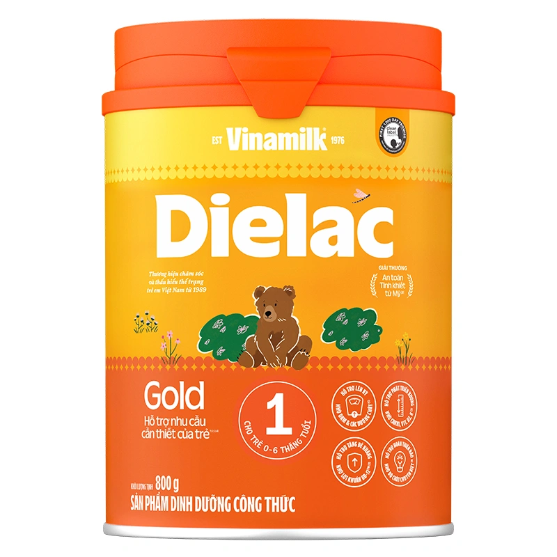 Sữa bột Dielac Gold số 1 (sữa non) 800g (0 - 6 tháng) - Giao bao bì ngẫu nhiên 3