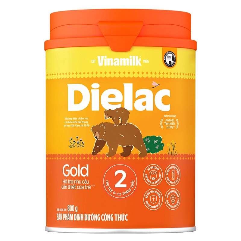 Sữa bột Dielac Gold số 2 (sữa non) 800g (6 - 12 tháng) - Giao bao bì ngẫu nhiên 3