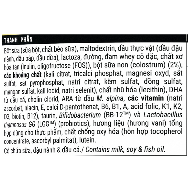 Sữa bột Dielac Gold số 3 (sữa non) hương vani 850g (1 - 2 tuổi) - Giao bao bì ngẫu nhiên 9