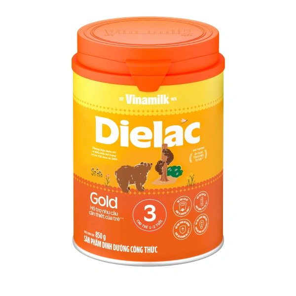 Sữa bột Dielac Gold số 3 (sữa non) hương vani 850g (1 - 2 tuổi) - Giao bao bì ngẫu nhiên 1