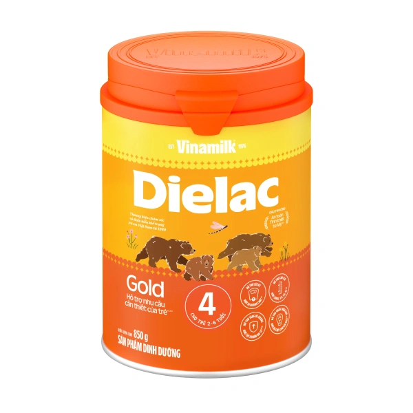 Sữa bột Dielac Gold số 4 (sữa non) hương vani 850g (2 - 6 tuổi) - Giao bao bì ngẫu nhiên 1