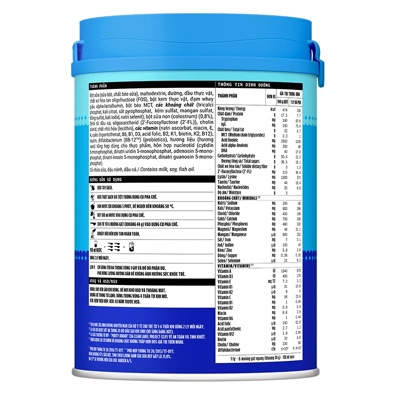 Sữa bột Dielac Grow Plus 2+ (sữa non) hương vani 850g (2 - 10 tuổi) dành cho trẻ suy dinh dưỡng, thấp còi - Giao bao bì ngẫu nhiên 4