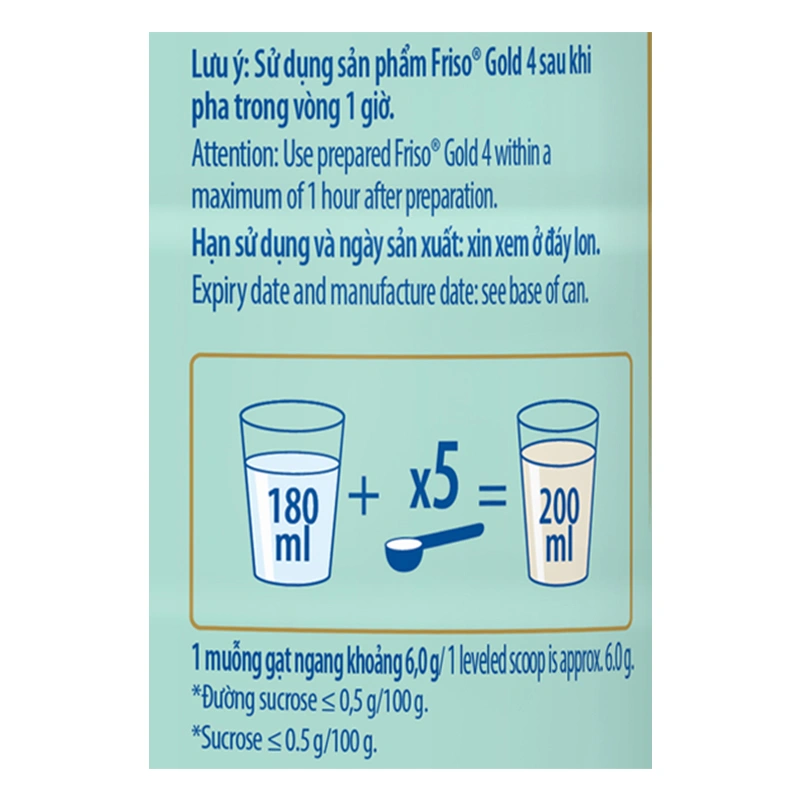 Sữa bột Friso Gold số 4 hương vani 850g/800g (2 - 6 tuổi) - Giao bao bì ngẫu nhiên 7
