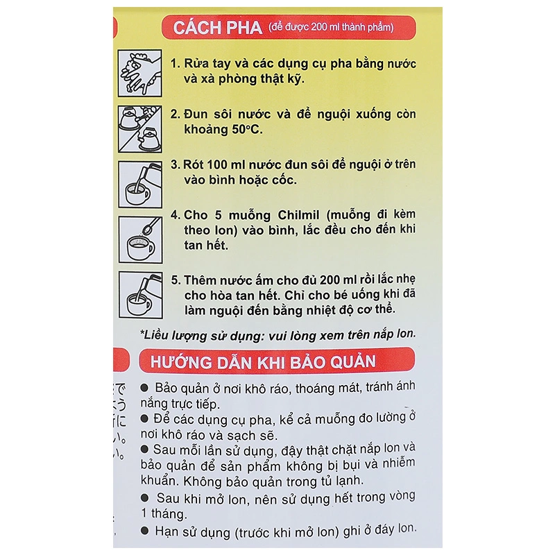 Sữa bột Morinaga Follow-up Formula Chilmil số 2 320g (6 - 36 tháng) 6