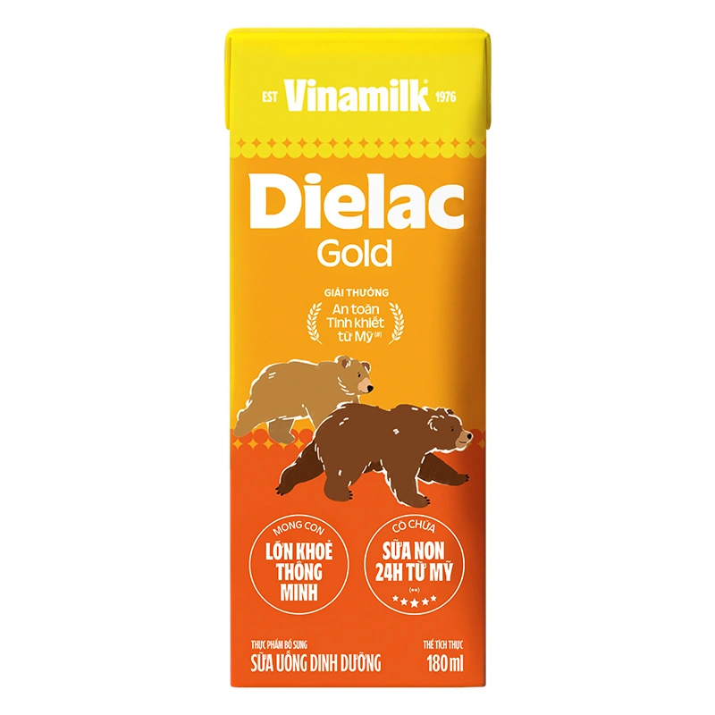 Lốc 4 hộp sữa non pha sẵn Dielac Gold 180 ml (từ 1 tuổi) 13