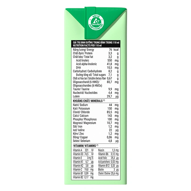 Lốc 4 hộp sữa non pha sẵn Optimum Colos 110 ml (từ 1 tuổi) - Giao mẫu ngẫu nhiên 20