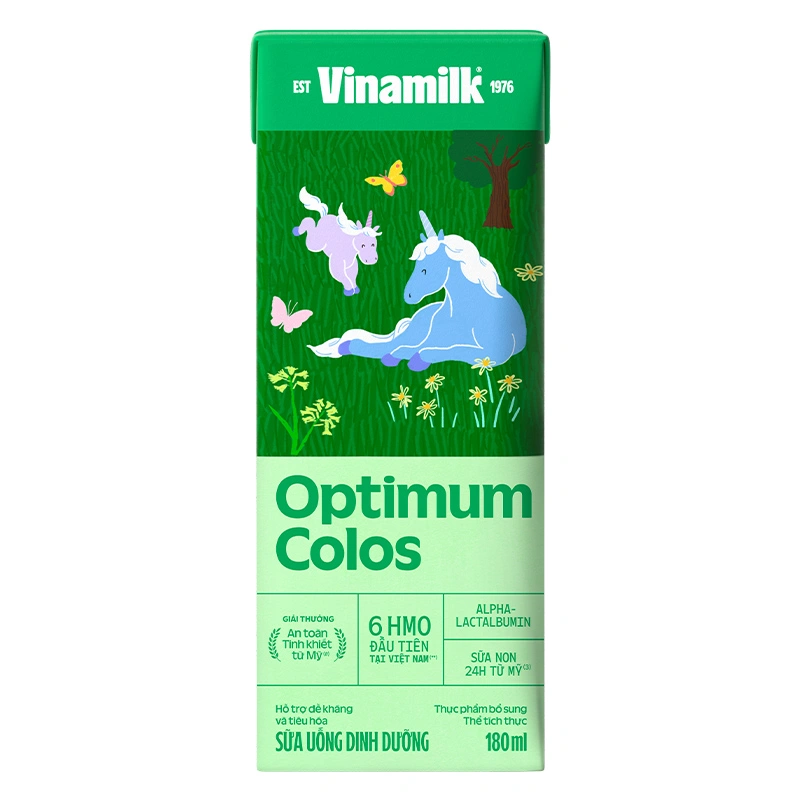 Lốc 4 hộp sữa non pha sẵn Optimum Colos 180 ml (từ 1 tuổi) - Giao bao bì ngẫu nhiên 5