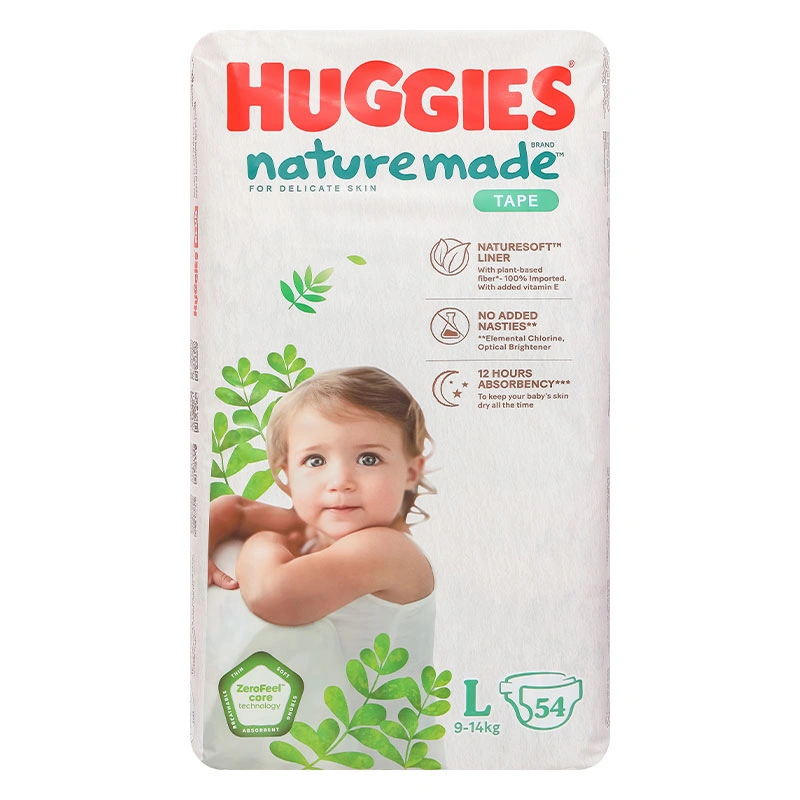 Tã dán Huggies Platinum nature made siêu cao cấp size L 54 miếng (9 - 14 kg) - Giao bao bì ngẫu nhiên 3