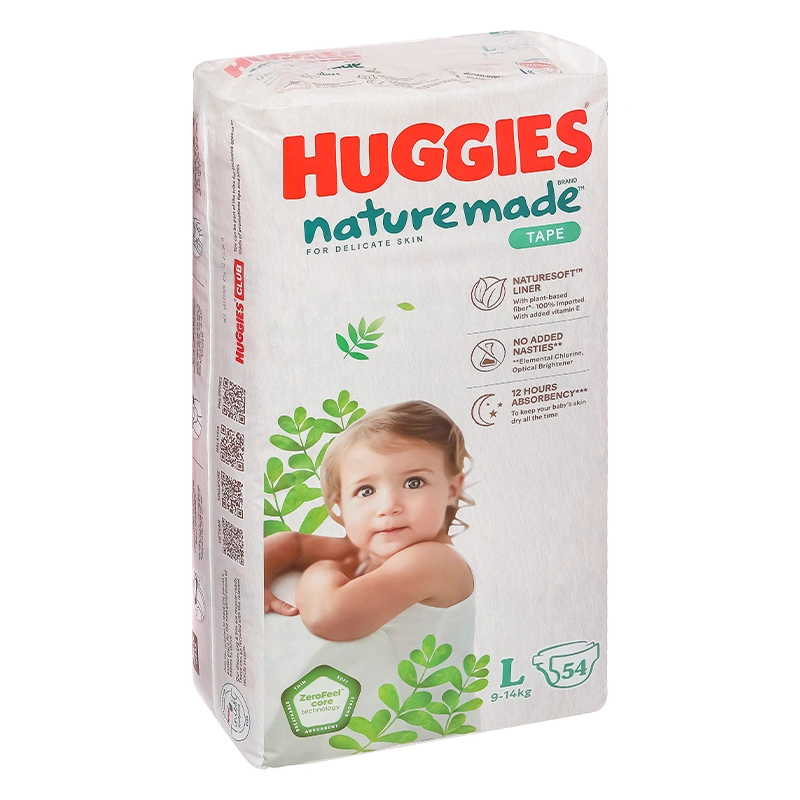 Tã dán Huggies Platinum nature made siêu cao cấp size L 54 miếng (9 - 14 kg) - Giao bao bì ngẫu nhiên 4