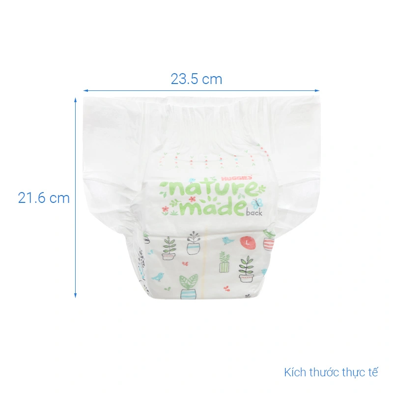 Tã dán Huggies Platinum nature made siêu cao cấp size L 54 miếng (9 - 14 kg) - Giao bao bì ngẫu nhiên 8