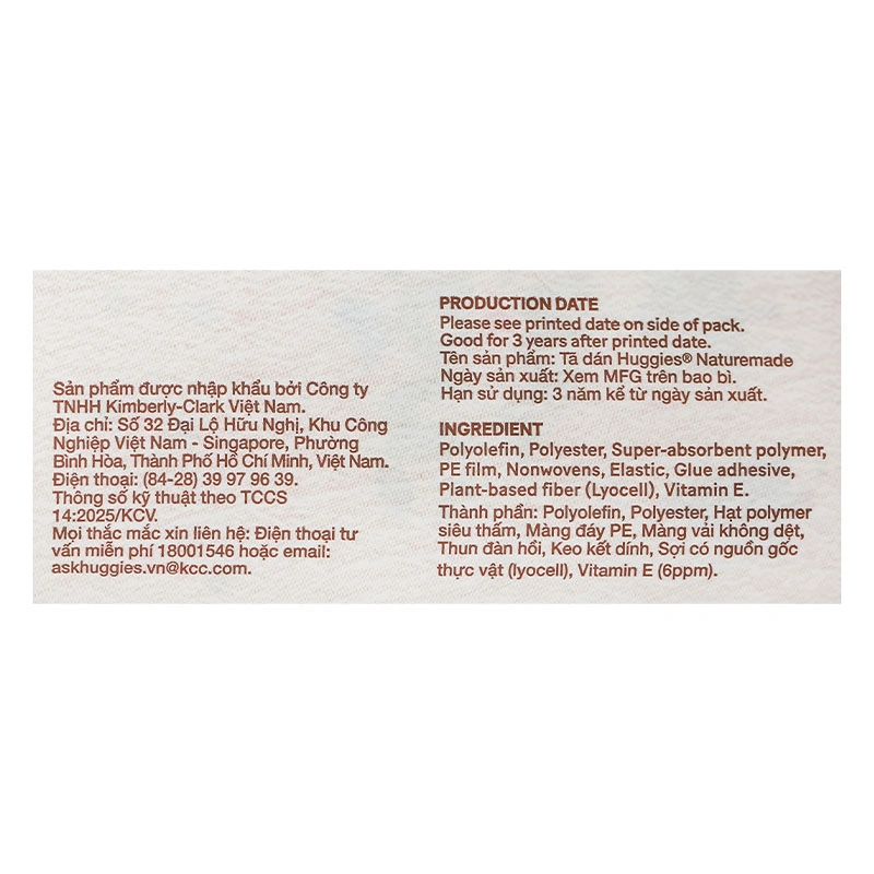 Tã dán Huggies Platinum nature made siêu cao cấp size M 64 miếng (6 - 11 kg) - Giao bao bì ngẫu nhiên 13