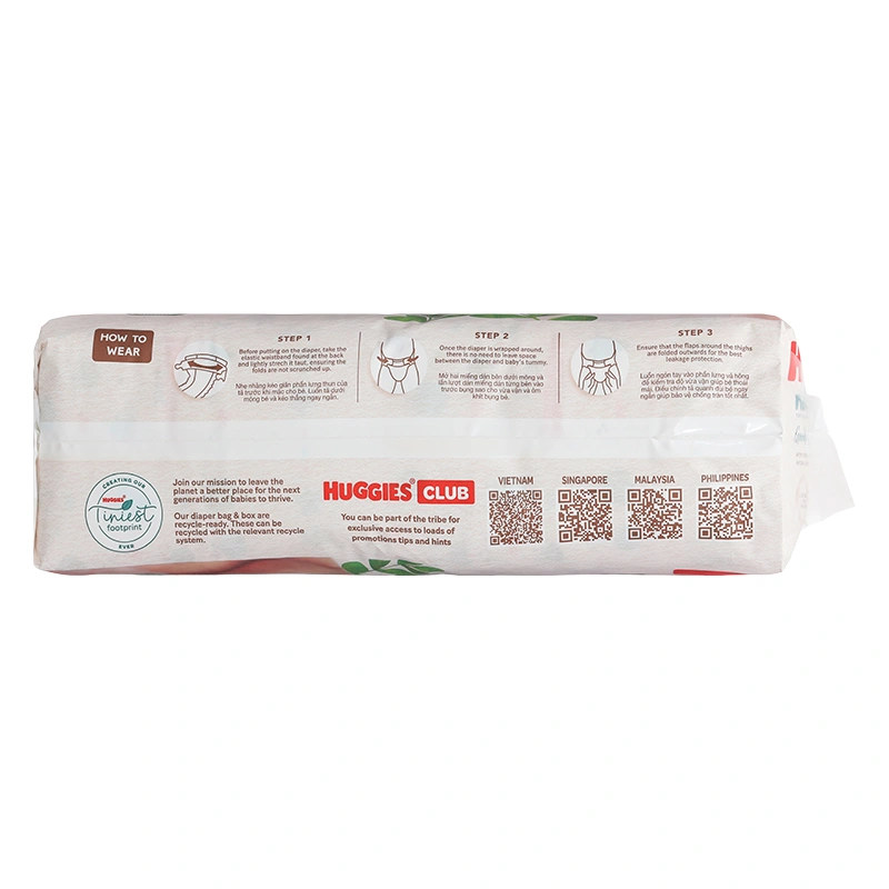 Tã dán Huggies Platinum nature made siêu cao cấp size S 82 miếng (4 - 8 kg) - Giao bao bì ngẫu nhiên 5