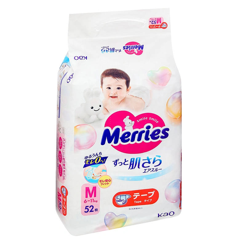 Tã dán Merries size M 52 miếng (6 - 11 kg) - Mẫu mới 3