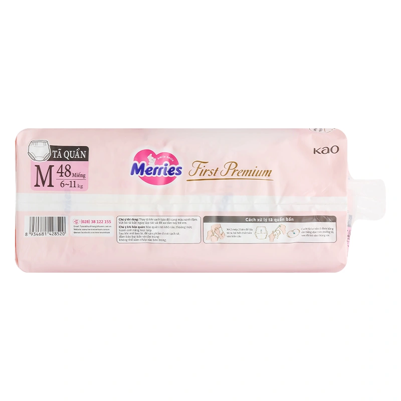 Tã quần Merries First Premium size XXL 24 miếng (15 - 25 kg) 5