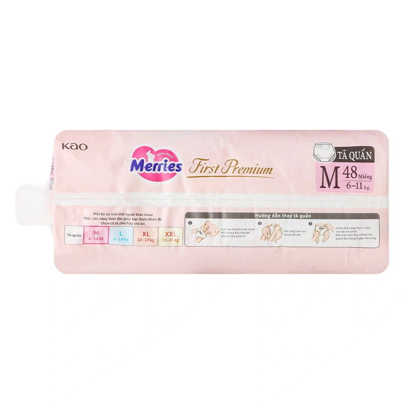 Tã quần Merries First Premium size XXL 24 miếng (15 - 25 kg) 6