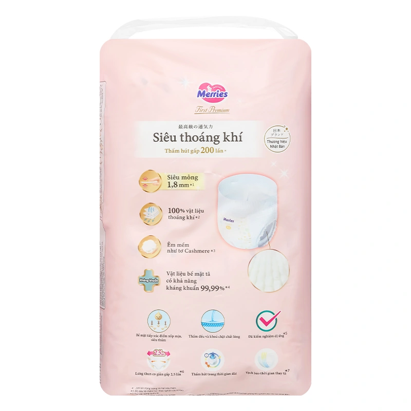 Tã quần Merries First Premium size XXL 24 miếng (15 - 25 kg) 22