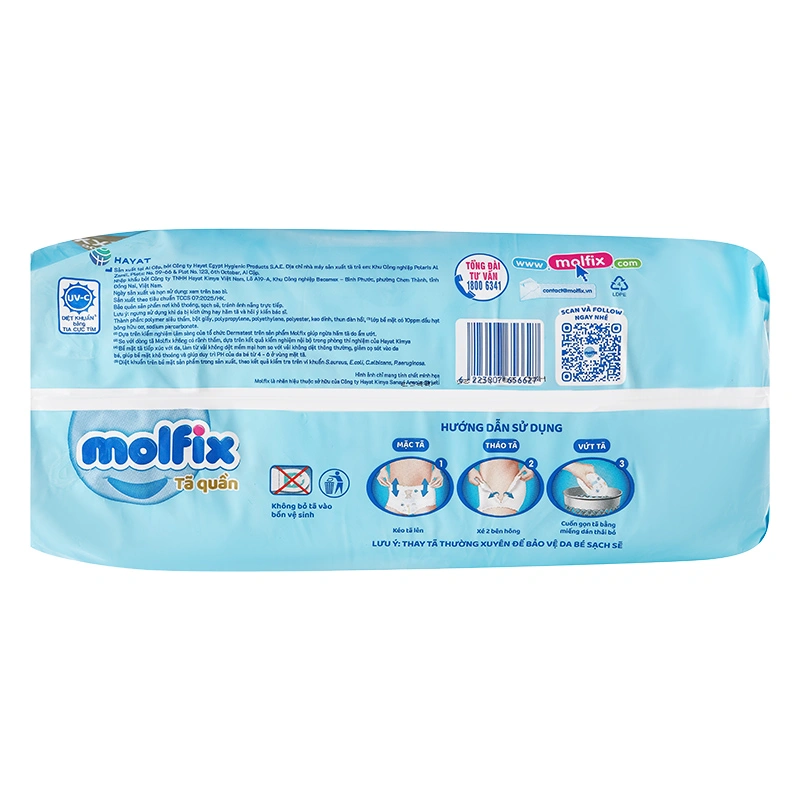 Tã quần Molfix Oxy size XXXL 22 + 6 miếng (20 - 35 kg) 4