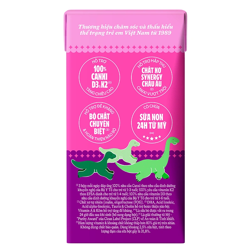 Lốc 4 hộp sữa non pha sẵn Dielac Grow 110 ml (từ 1 tuổi) - Giao bao bì ngẫu nhiên 16