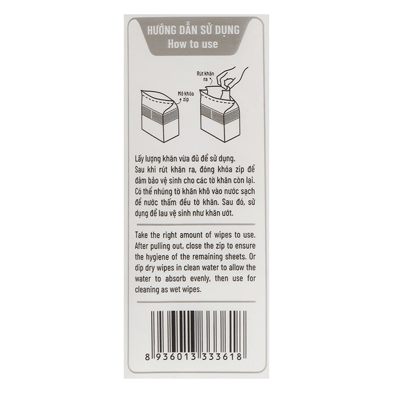 Túi 160 tờ khăn vải khô đa năng Mamamy Tropical không mùi 7