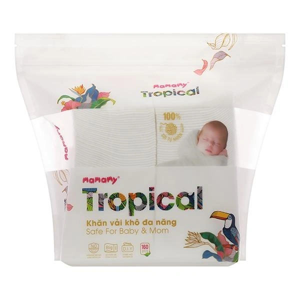 Khăn vải khô đa năng Mamamy Tropical