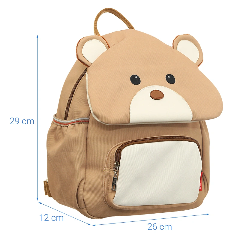 Balo cho bé mẫu giáo Ioon PANNA8 gấu hộp E2537 nâu 9