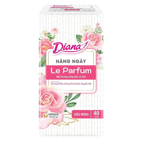 Băng vệ sinh hàng ngày Diana Le Parfum hương mộc hồng