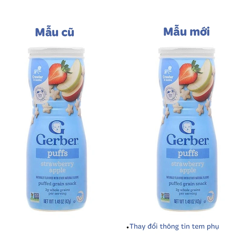Bánh ăn dặm Gerber Puffs vị việt quất lon 42g (từ 8 tháng) - Giao bao bì ngẫu nhiên 16