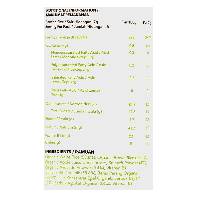 Bánh gạo ăn dặm NATUFOODIES PUFF vị bơ hộp 42g (từ 6 tháng) 8