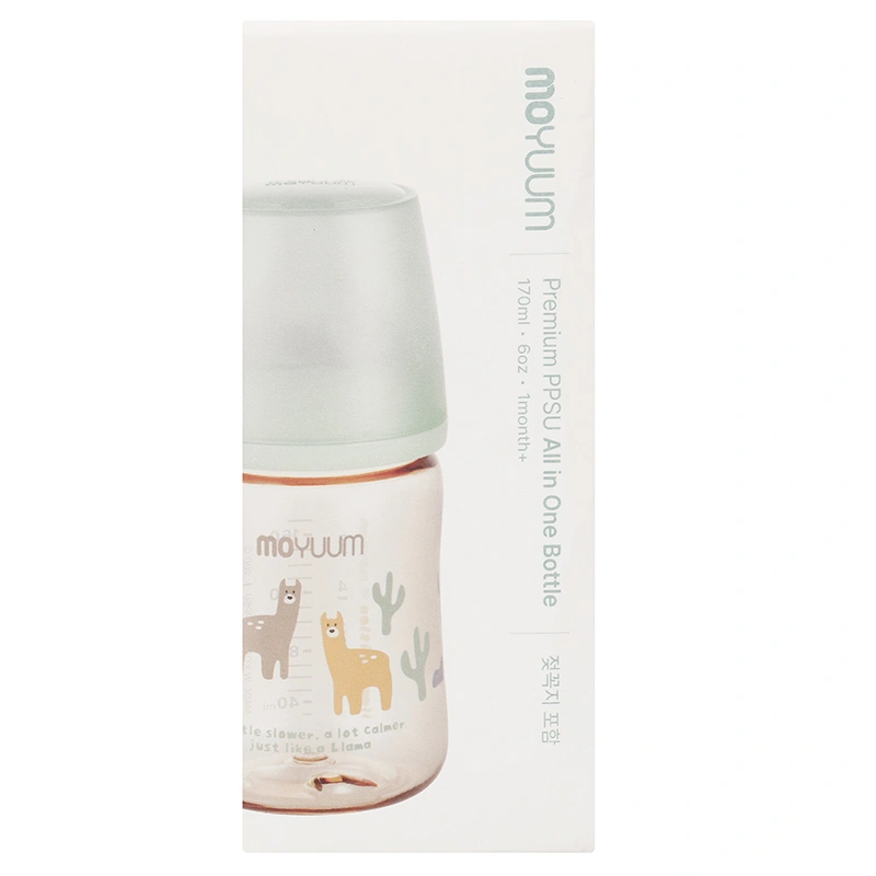 Bình sữa nhựa PPSU Moyuum cổ rộng All In One Bottle 170 ml - Lạc đà (0 - 3 tháng) 10