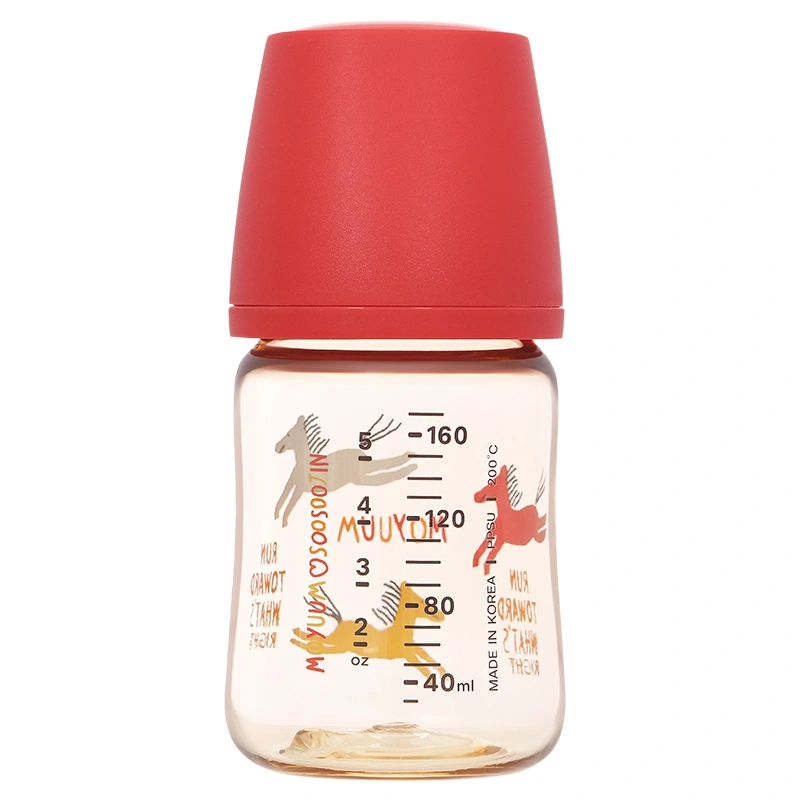 Bình sữa nhựa PPSU Moyuum cổ rộng All In One Bottle 270 ml - Ngựa đỏ (3 - 6 tháng) 15