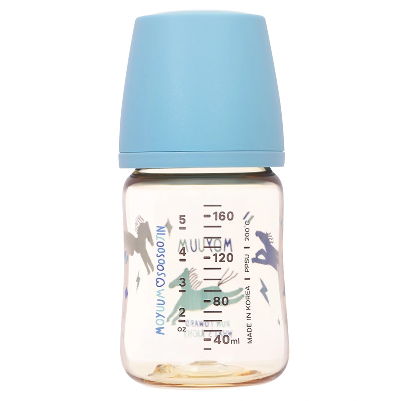 Bình sữa nhựa PPSU Moyuum cổ rộng All In One Bottle 270 ml - Ngựa xanh (3 - 6 tháng) 15