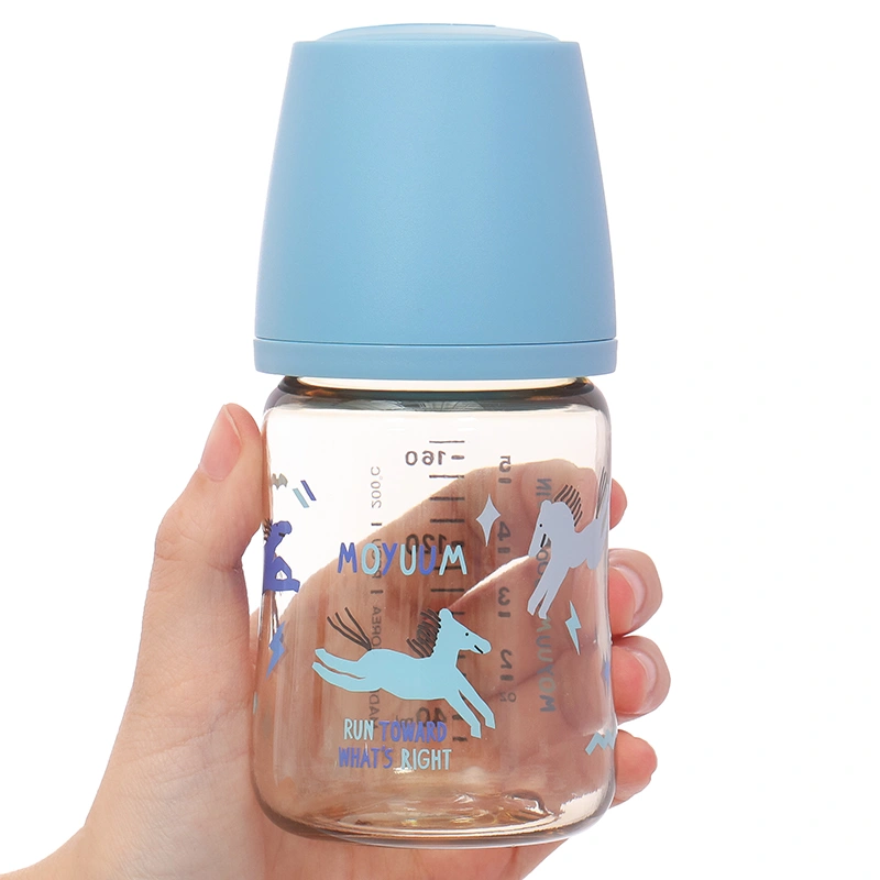 Bình sữa nhựa PPSU Moyuum cổ rộng All In One Bottle 270 ml - Ngựa xanh (3 - 6 tháng) 21