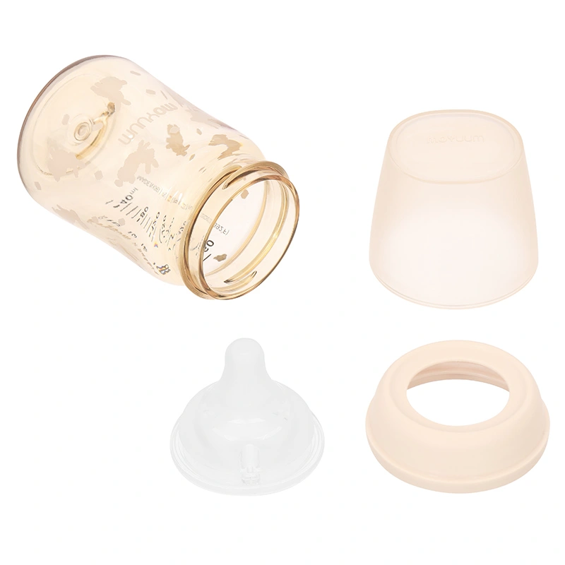 Bình sữa nhựa PPSU Moyuum cổ rộng All In One Bottle 270 ml - Thỏ hồng (3 - 6 tháng) 17