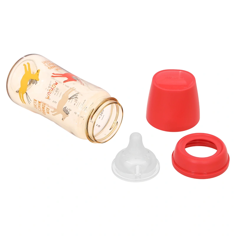 Bình sữa nhựa PPSU Moyuum cổ rộng All In One Bottle 270 ml - Ngựa đỏ (3 - 6 tháng) 4