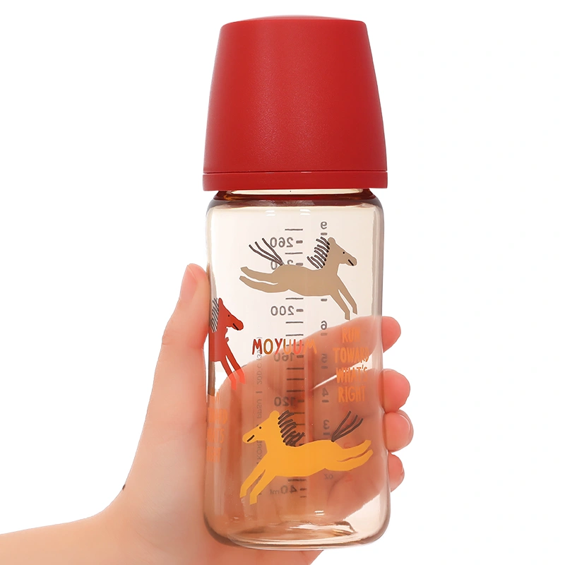 Bình sữa nhựa PPSU Moyuum cổ rộng All In One Bottle 270 ml - Ngựa đỏ (3 - 6 tháng) 8
