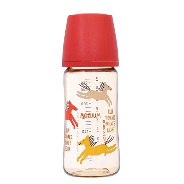 Bình sữa cổ rộng Moyuum All In One Bottle - Ngựa đỏ