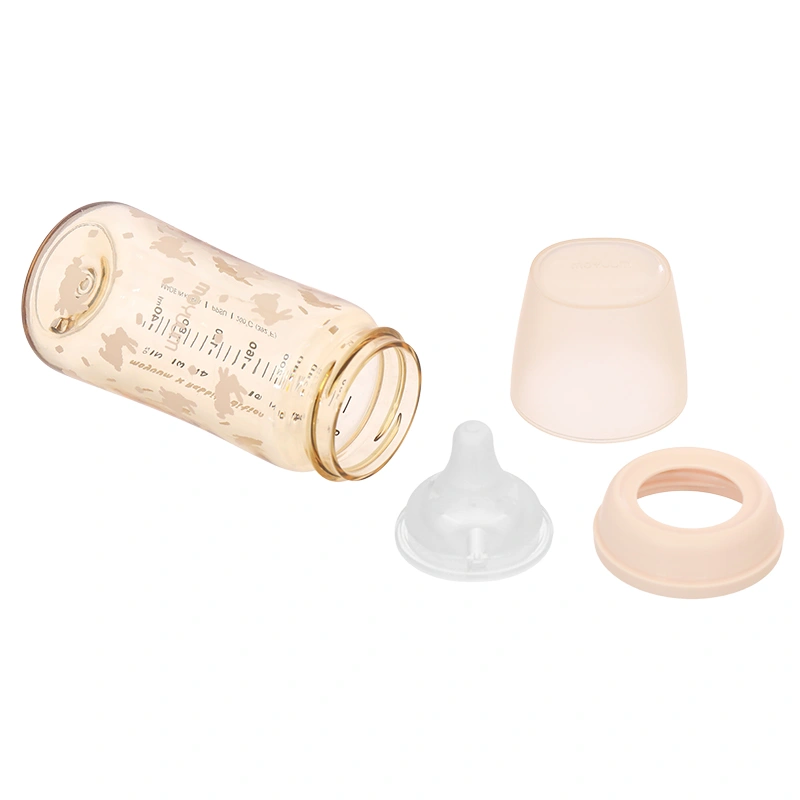 Bình sữa nhựa PPSU Moyuum cổ rộng All In One Bottle 270 ml - Thỏ hồng (3 - 6 tháng) 4