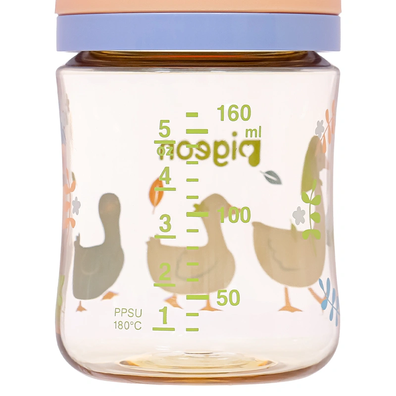 Bình sữa nhựa PPSU Pigeon Softouch Baby-Friendly World cổ rộng 160 ml - Đàn ngỗng (từ 0 tháng) 3